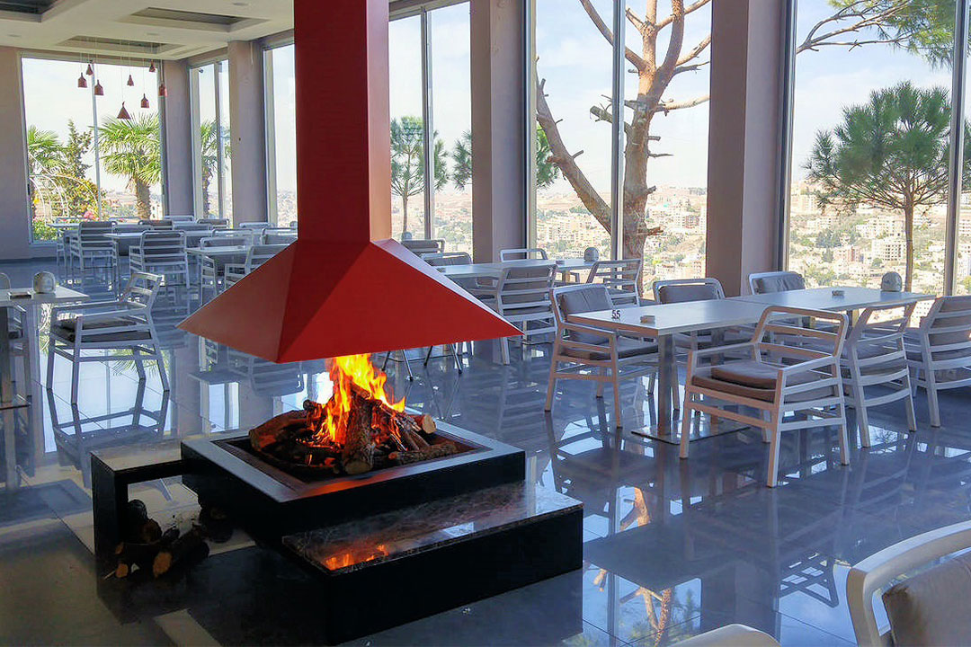 Flamn'Co Nazca Wood Fireplace Suspended Wood Fireplace