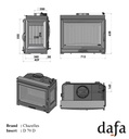 Chazelles D 70 D, Dimensions