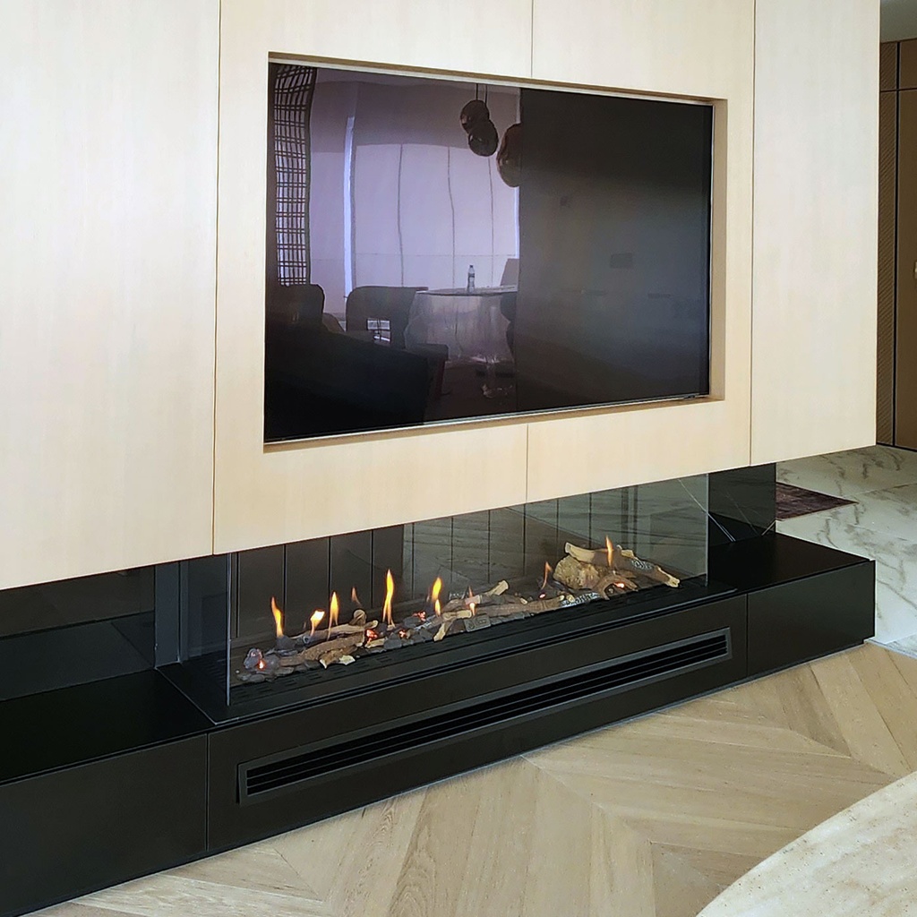 Dafa 3 Sided Gas Fireplace